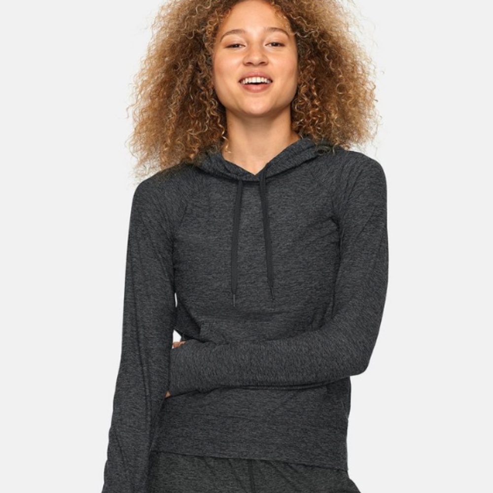 Outdoor Voices CloudKnit Hoodie in Charcoal